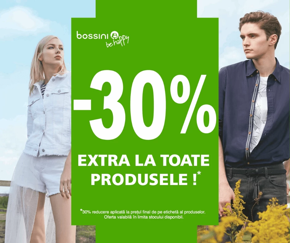 30% Extra Discount la TOATE Produsele